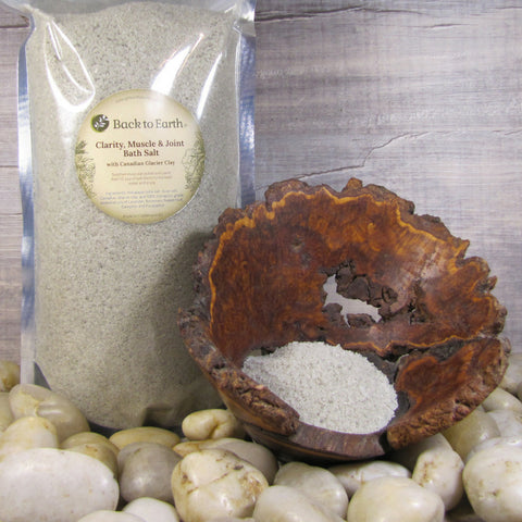 Back to Earth - Clarity, Muscle & Joint Bath Salts with Canadian Glacial Clay