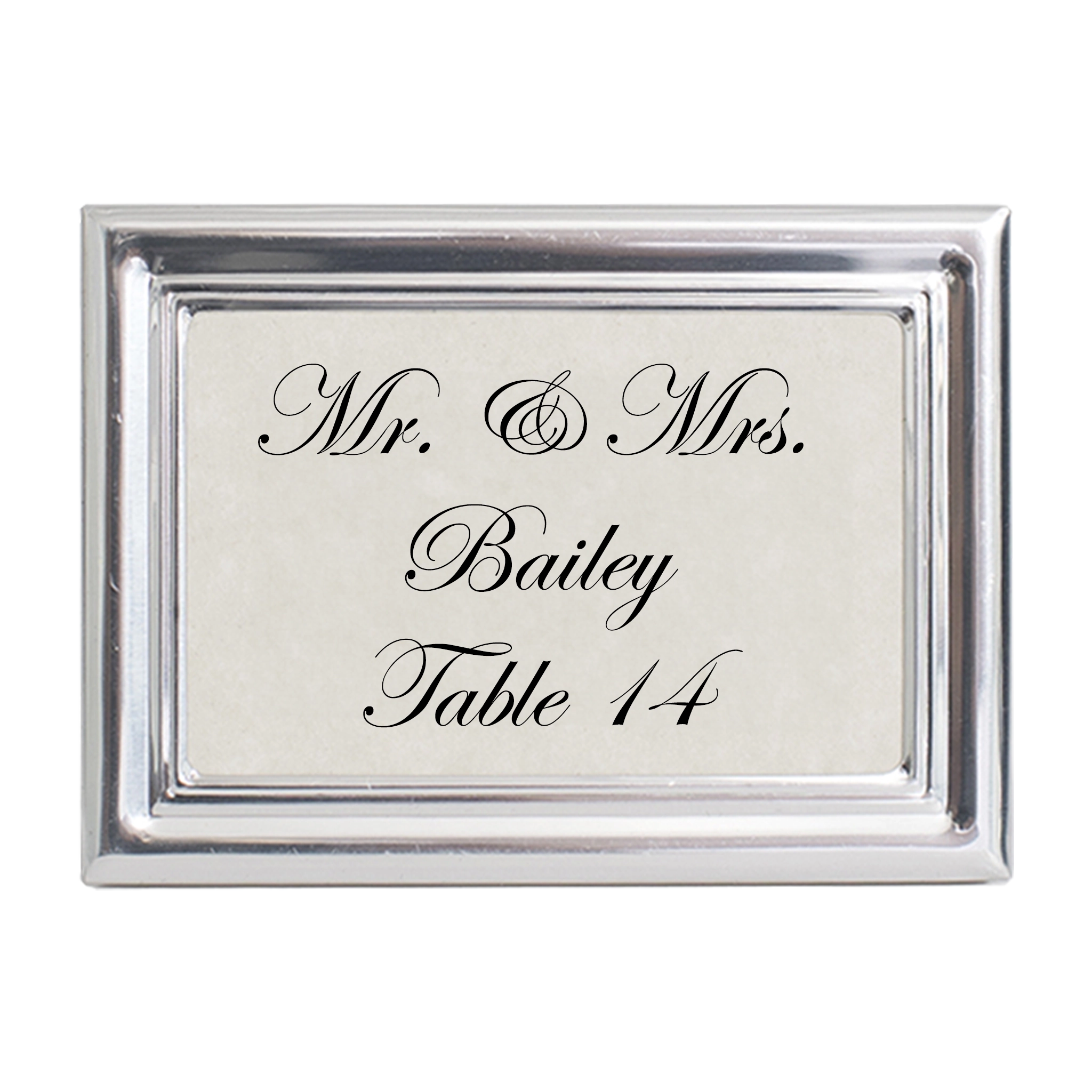 Royal Silver Place Card Frame
