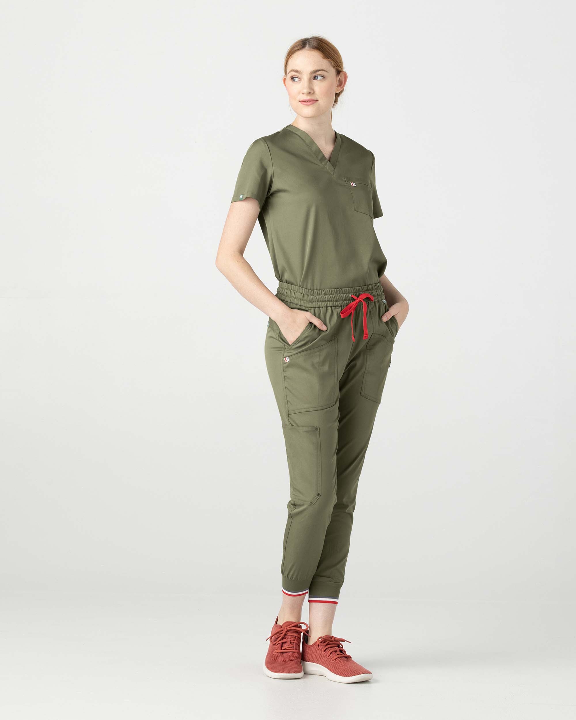 Buy DOLCE CRUDO Olive Womens Tremble A Lot Military Joggers