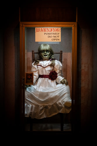 scary closet annabelle doll