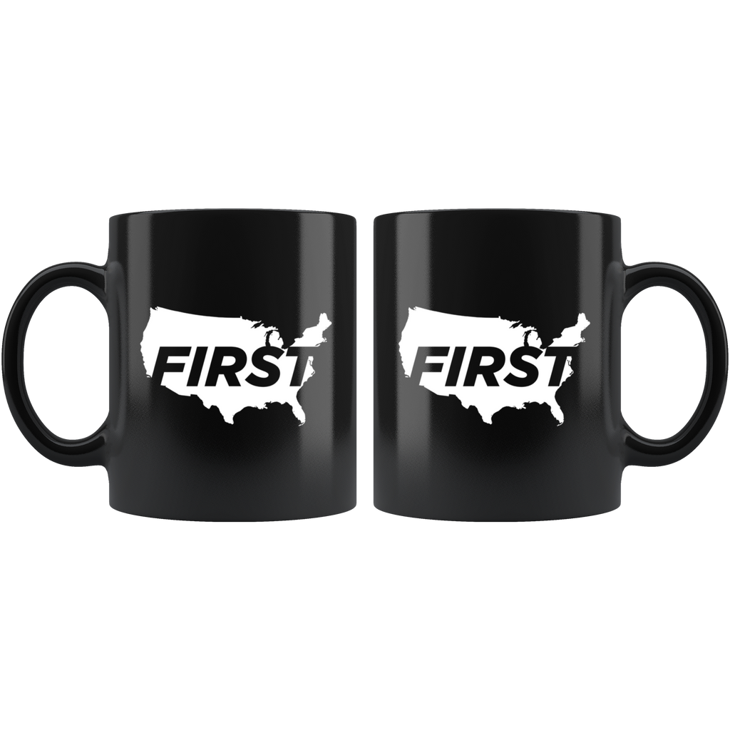 America First Map Mug - THE MAGA SHOP