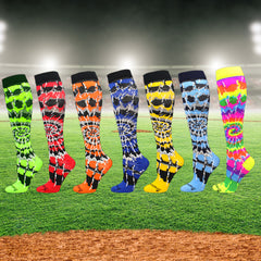 MadSportsStuff Crazy Tie Dye Soccer Socks