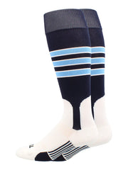 Baseball Stirrup Socks 3 Stripe with Featheredge