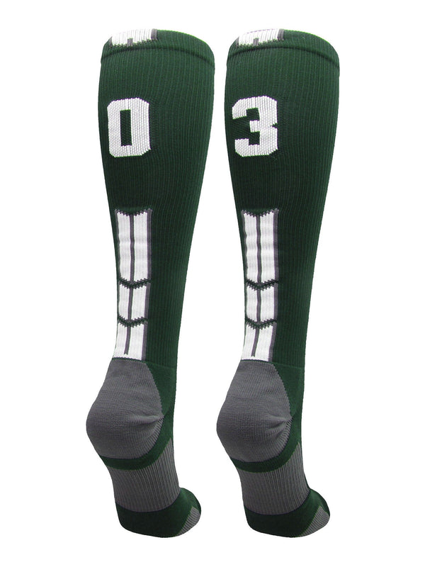 Player Id Jersey Number Socks Over the Calf Length Dark Green and White