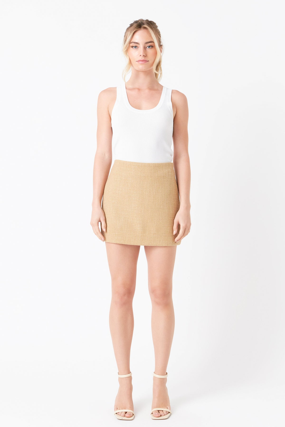 Premium Tweed Mini Skirt