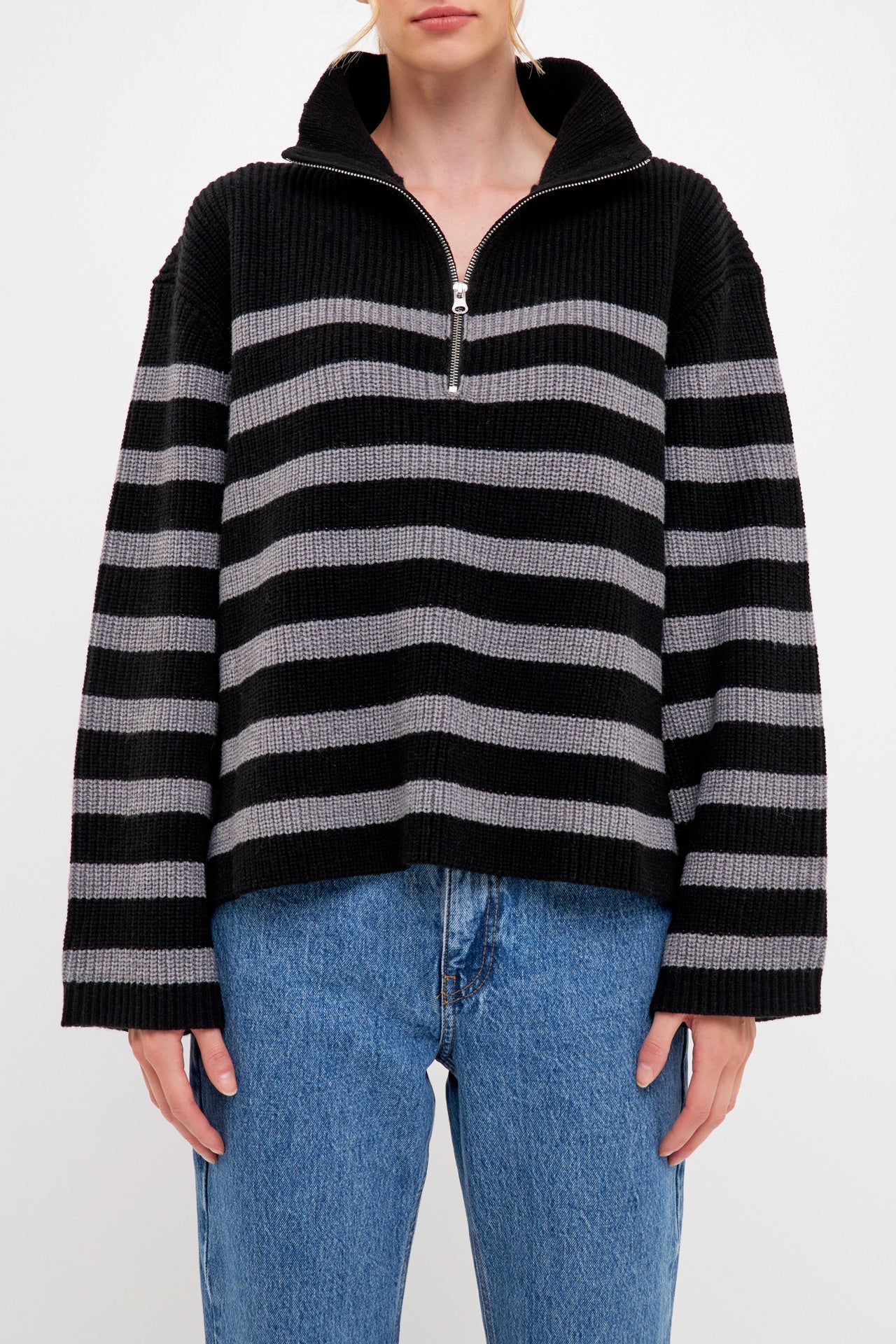 ☆セール DimMoireREFLEM Half ZIP PO【Stripe - 通販 - www