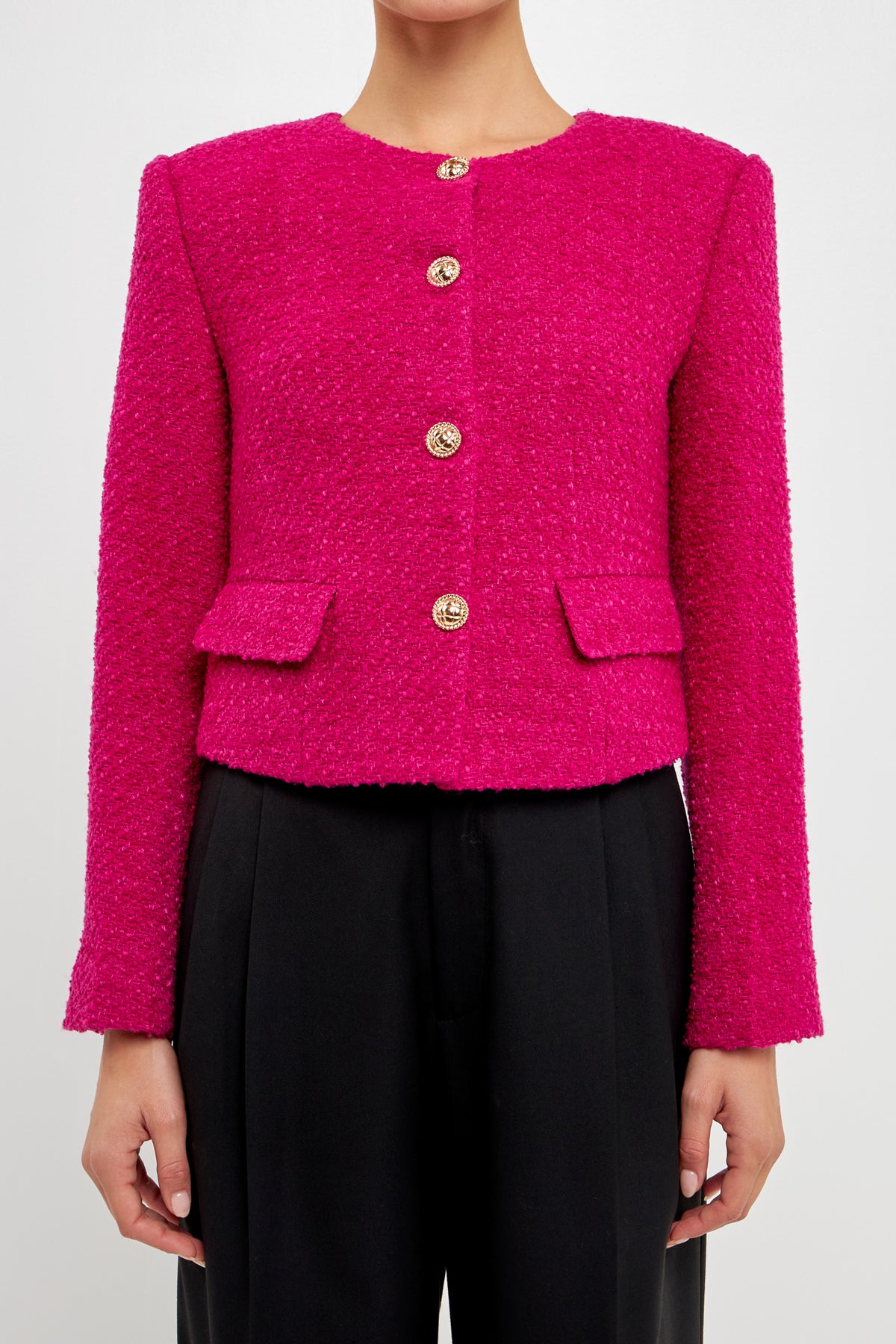 ENDLESS ROSE-Bouclé Jacket-JACKETS available at Objectrare