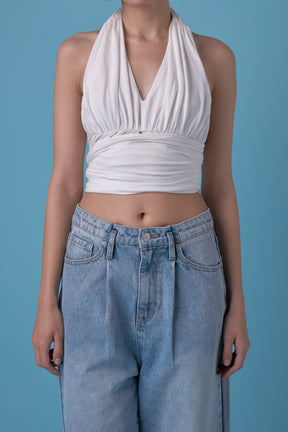 GREY LAB-Convertible Knit Strap Top-TOPS available at Objectrare