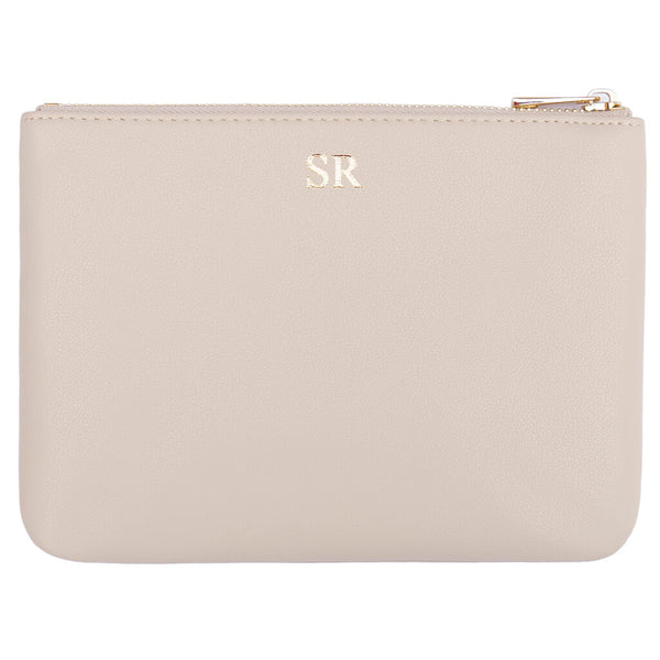 naughty nude pouch personalised with monogram