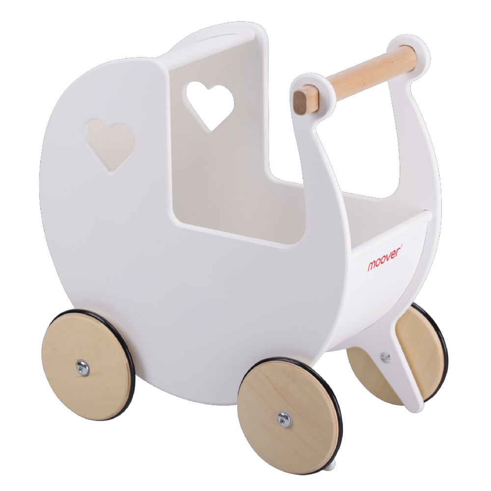 wooden play pram