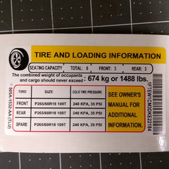 tpms tire label