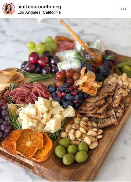Beautifully styled charcuterie board presented on a Sonder LA Winsome Board