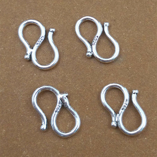 925 Sterling Silver S Hook Clasp For Bracelet Necklace DIY Jewelry Making  Parts