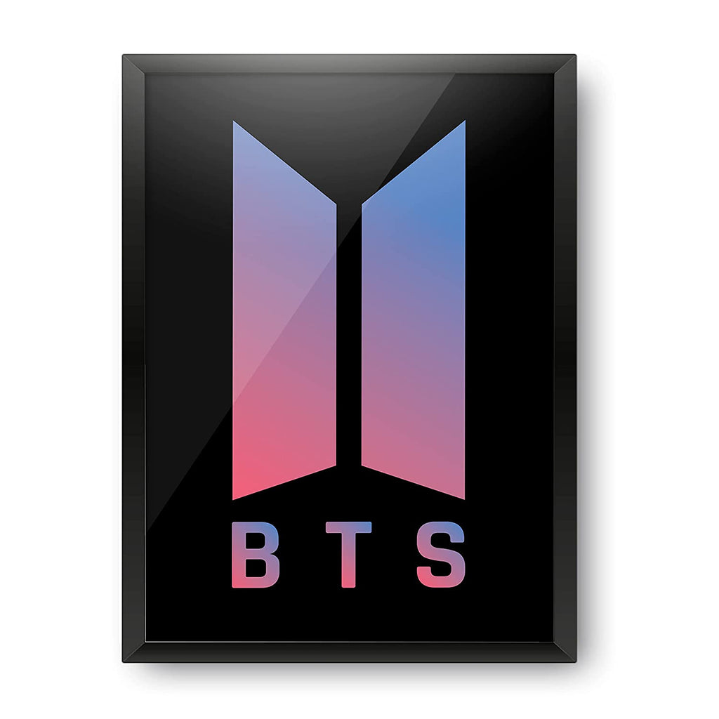 BTS - Gradient Logo Design Wall Poster – Epic Stuff