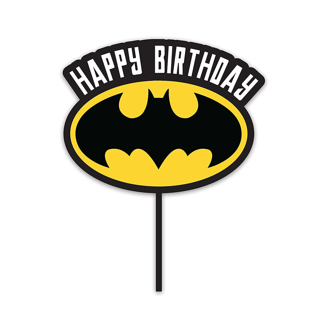 DC Comics - The Batman Logo Happy Birthday Cake Topper – Epic Stuff