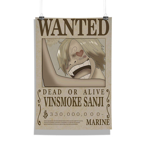 Cheap Dead Or Alive Sanji Wanted Poster, One Piece Wanted Poster