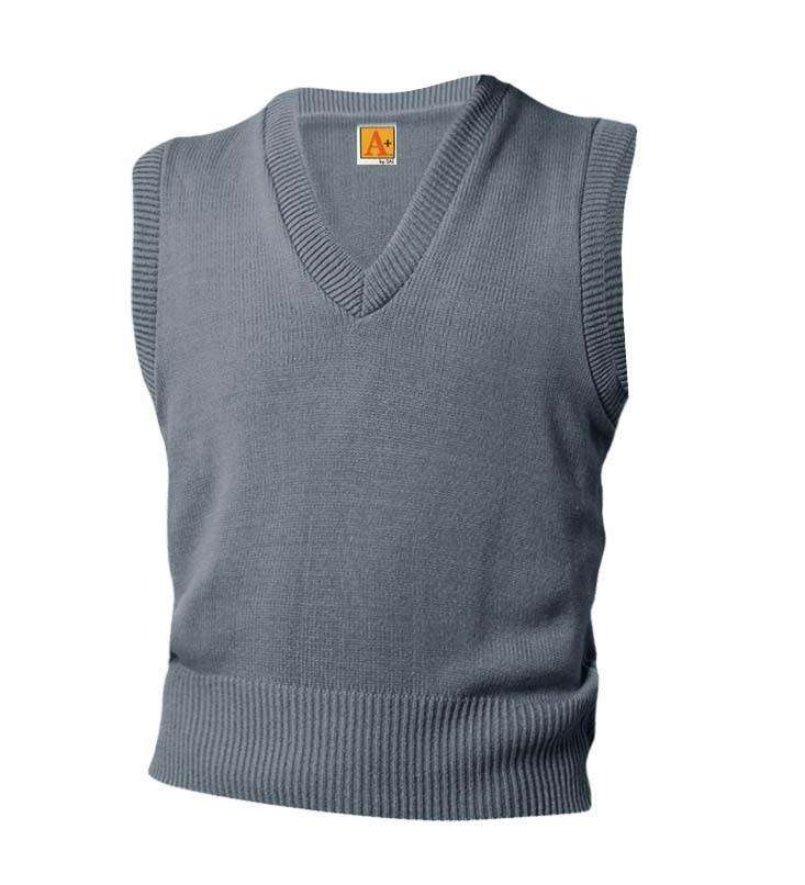 Classic V-Neck Pullover Sweater Vest - SchoolUniforms.com