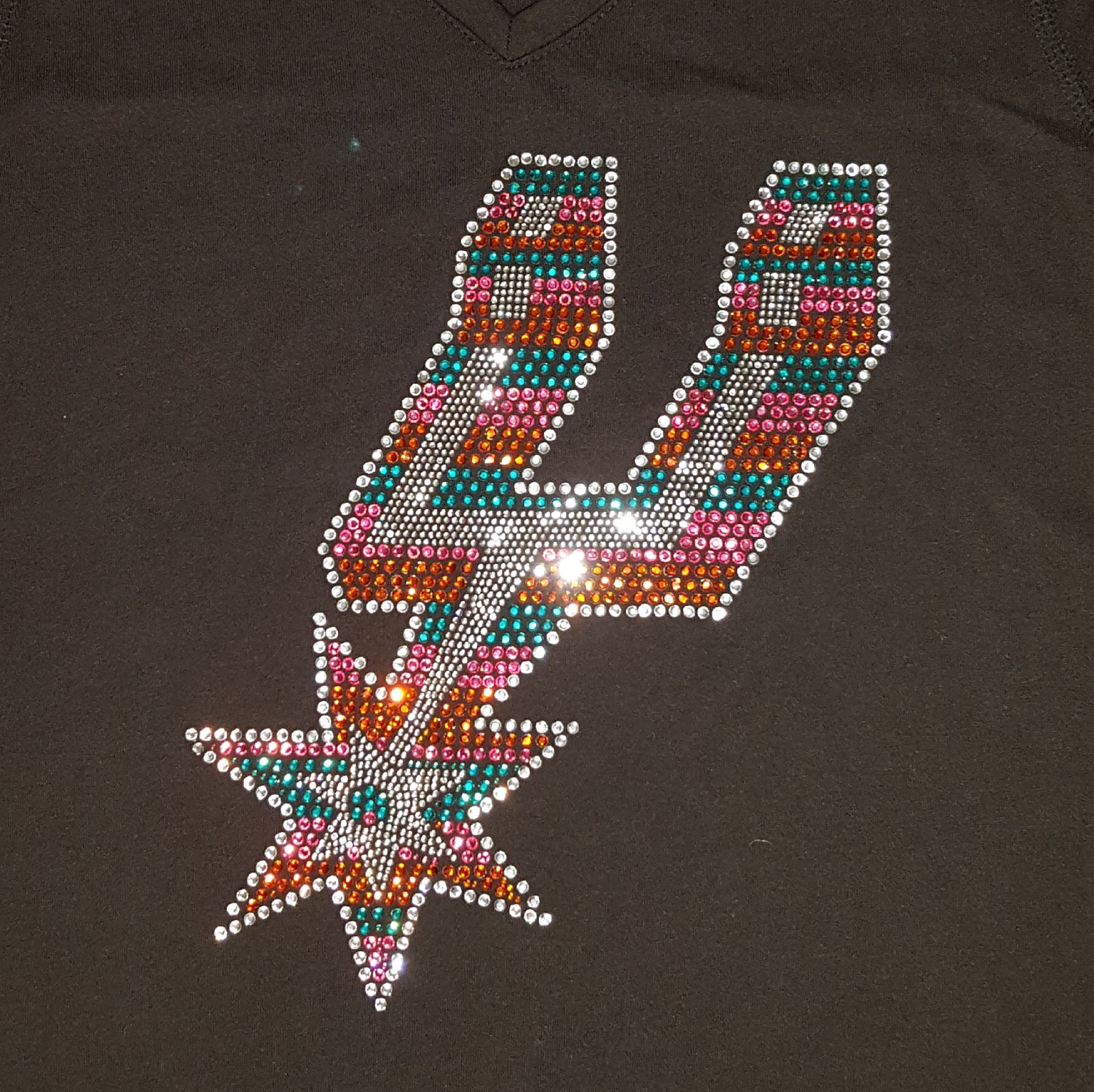 san antonio spurs rhinestone shirt