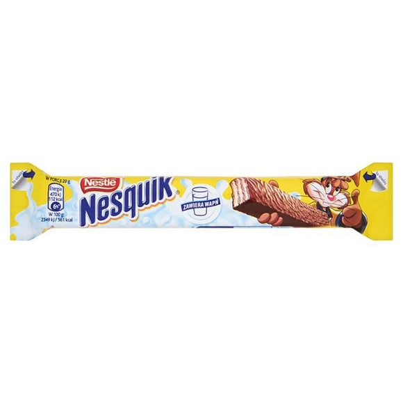 Nestle Nesquik Chocolate Wafer Bar - Delikatny Wafel w Mlecznej Czekol –  Ambiway