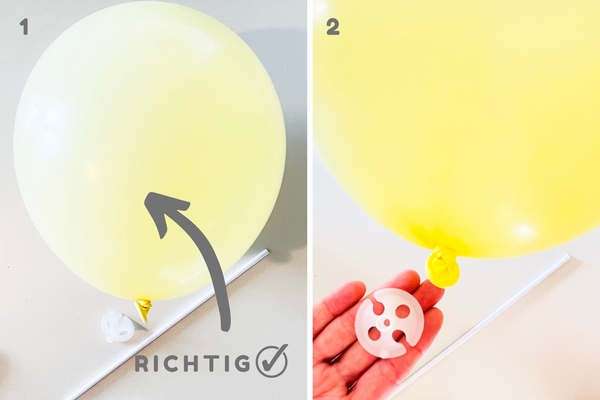 Bastelvorlage Tiergesicht Ballongesicht aus Luftballons basteln inabox.de