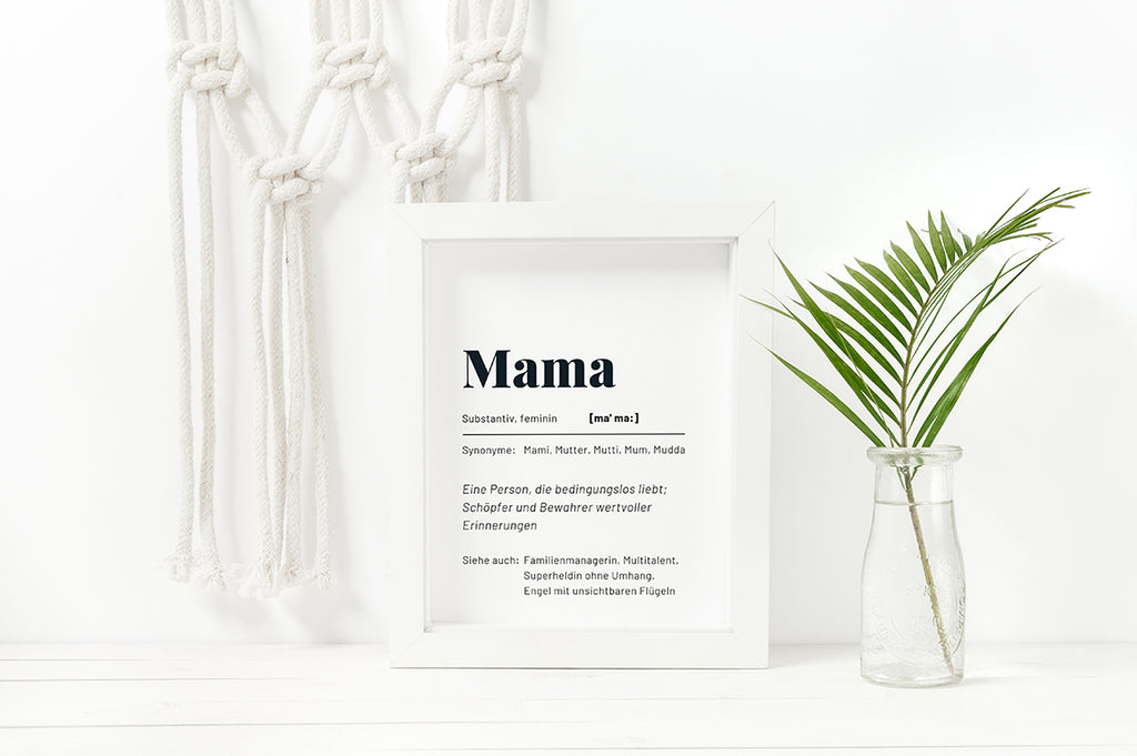 Mama Poster von in a box als Freebie zum Muttertag kostenlos herunterladen