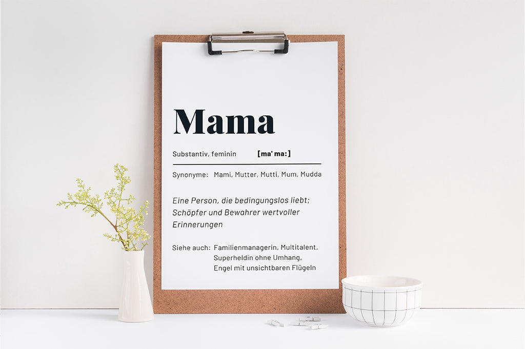 Mama Poster von in a box als Freebie zum Muttertag kostenlos herunterladen