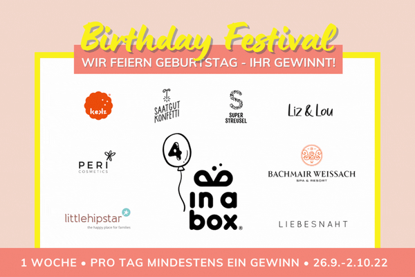 Partner Übersicht in a box Birthday Festival inabox.de