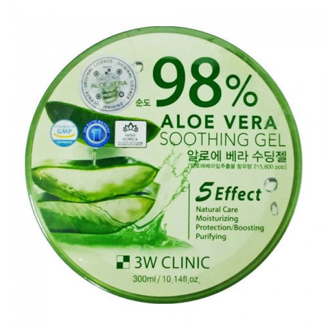 3w Clinic Aloe Vera Soothing Gel Korean Kiwi Beauty