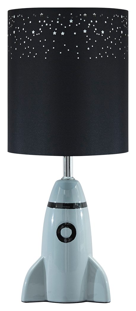 Cale - Gray/black - Ceramic Table Lamp (1/cn)