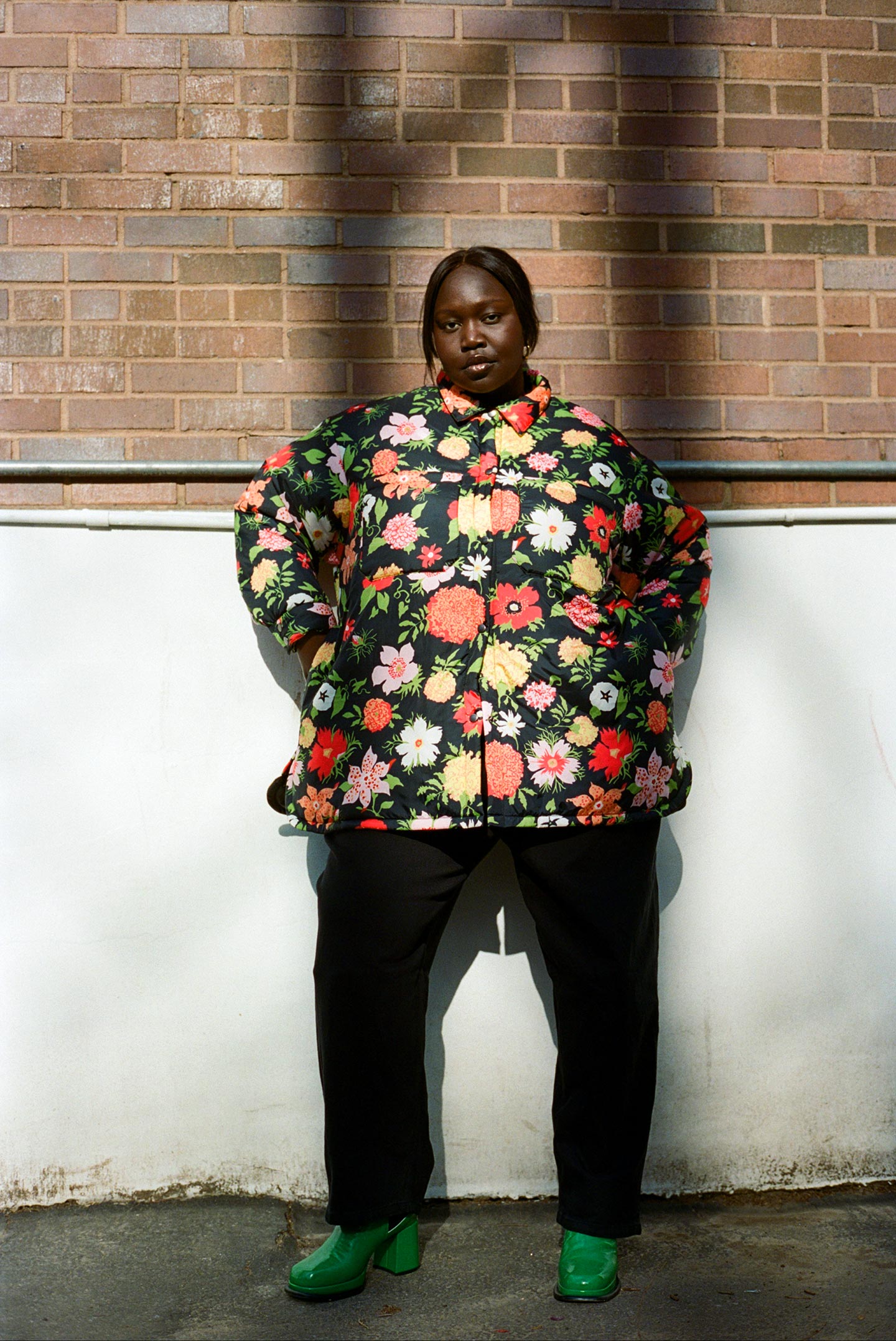 Image of Puffer Shirt Jacket - Mills Floral