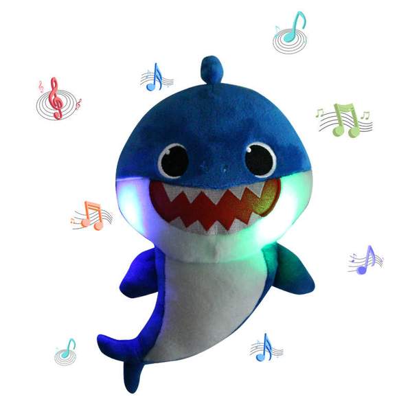 baby shark light singing plush