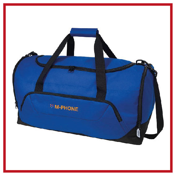 Sports bags with printed logo