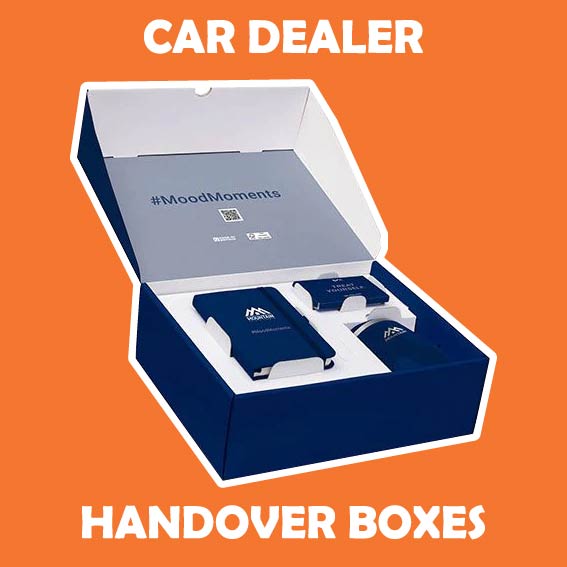 Car dealership handover boxes