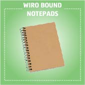 Personalised Wiro bound notepads