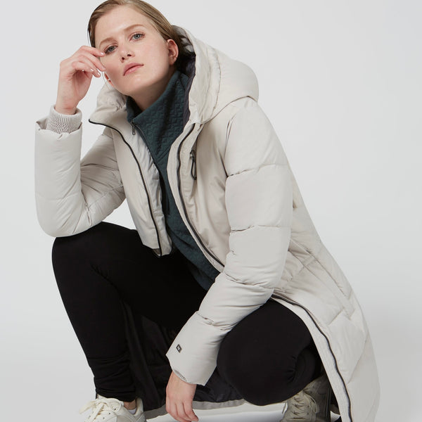 Fig's Oslo parka is shown on a model