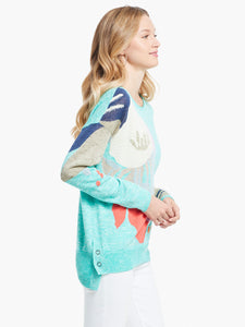 Nic + Zoe Petal Burst Sweater