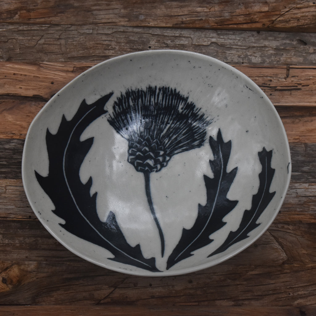 Thistle Shallow Bowl #1