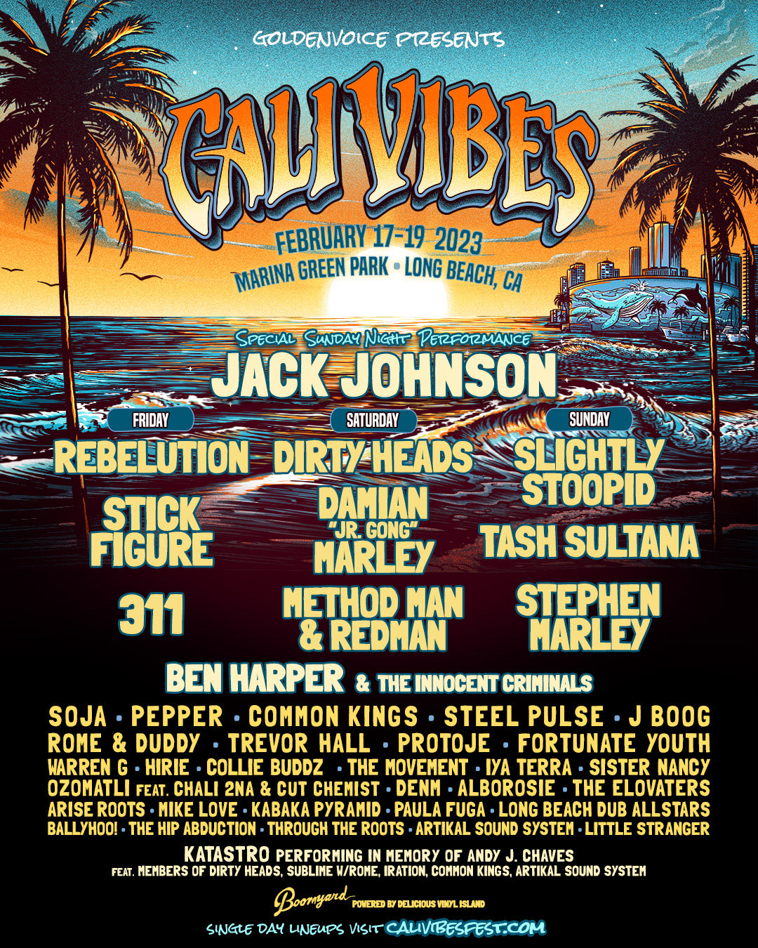 CaliVibes music festival 2023 lineup