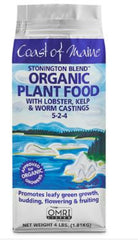 a bag of Coast of Maine Stonington Blend Organic Plant Fertilizer