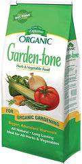 a bag of Espoma Garden-tone Plant Food