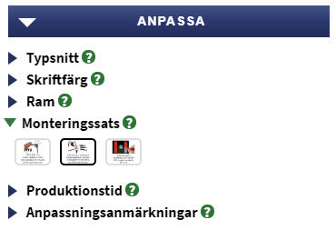 Monteringssats til Ramsign emaljskylt