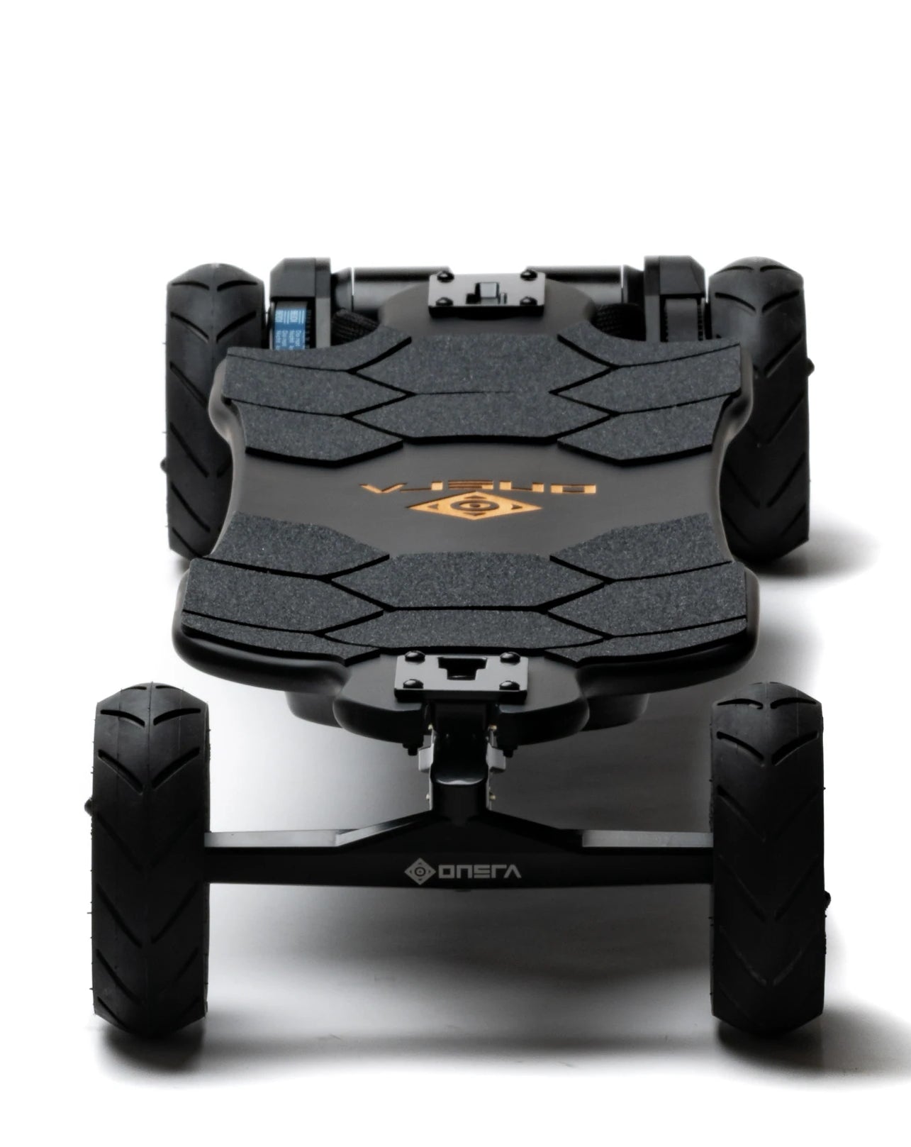 The best electric Skateboard 2 in 1. ONSRA Black Carve 2 Belt Drive with 115mm Rubber Wheels or 150mm AT wheels. Electric Longboard with double kingpin and Belt Drive.