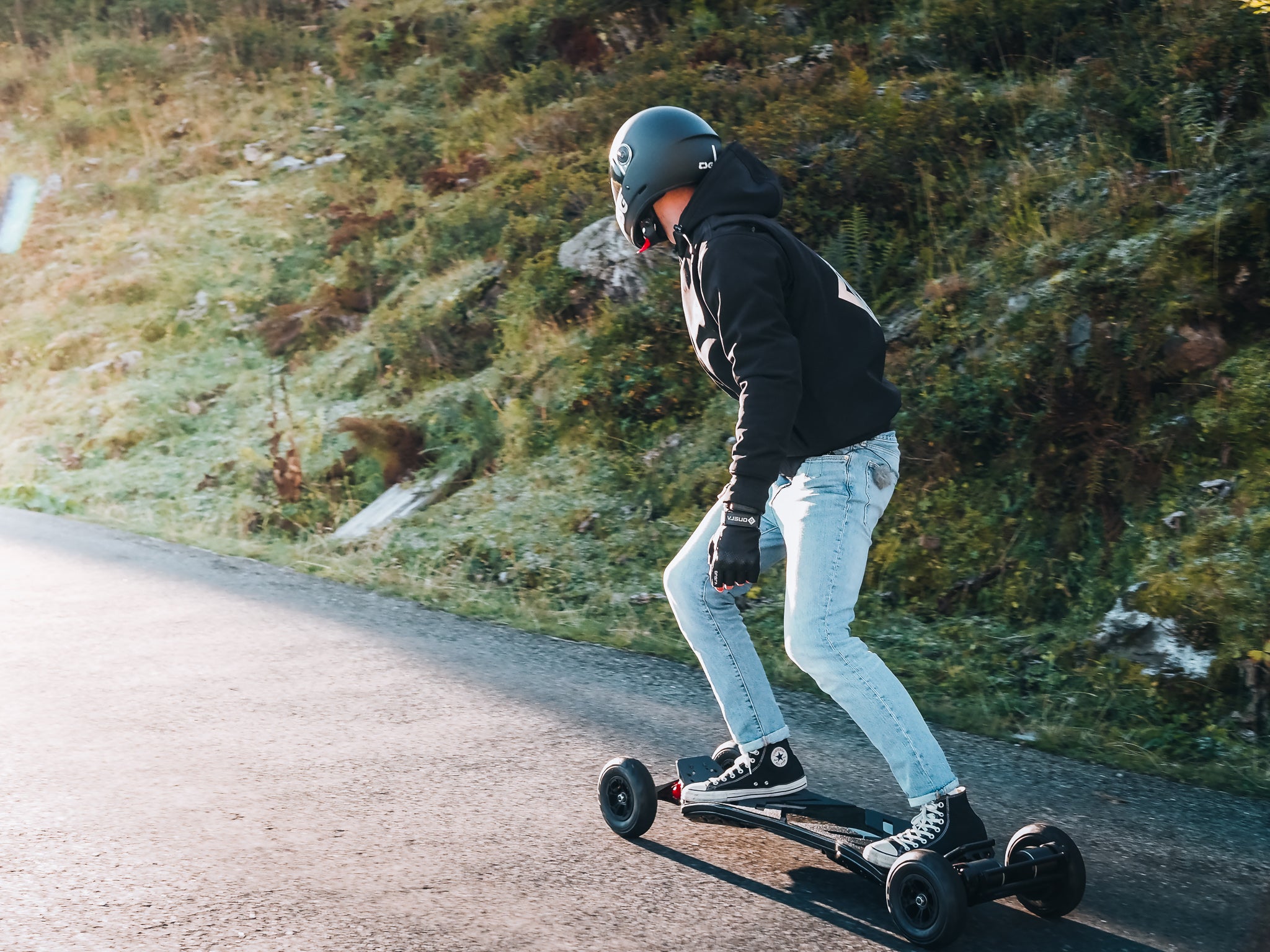 Introducing VELAR - the electric skateboard that combines innovative carbon fiber design with precision CNC'd trucks for an electrifying ride like no other. Whether cruising the city streets or shredding down hills, VELAR delivers unmatched durability, stability, and speed. Experience the thrill for yourself today.