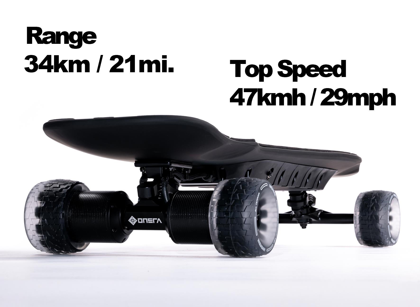 The best electric skateboard that is quiet and reliable. ONSRA Challenger Direct Drive with Rubber Wheels or Cloud Wheels. Electric longboard with double Kingpin and Direct Drive.