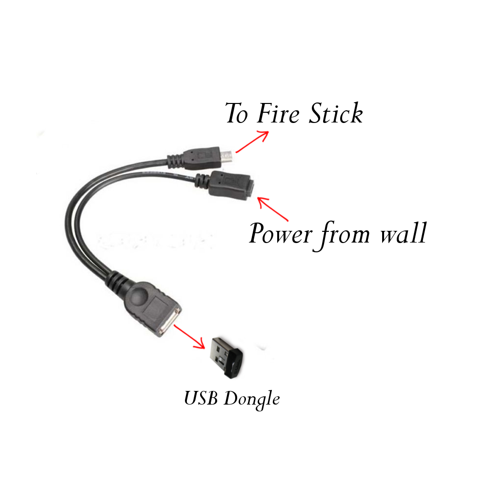 2 in 1 USB Power Adapter and OTG Cable for Fire TV Stick,2nd Generation USB