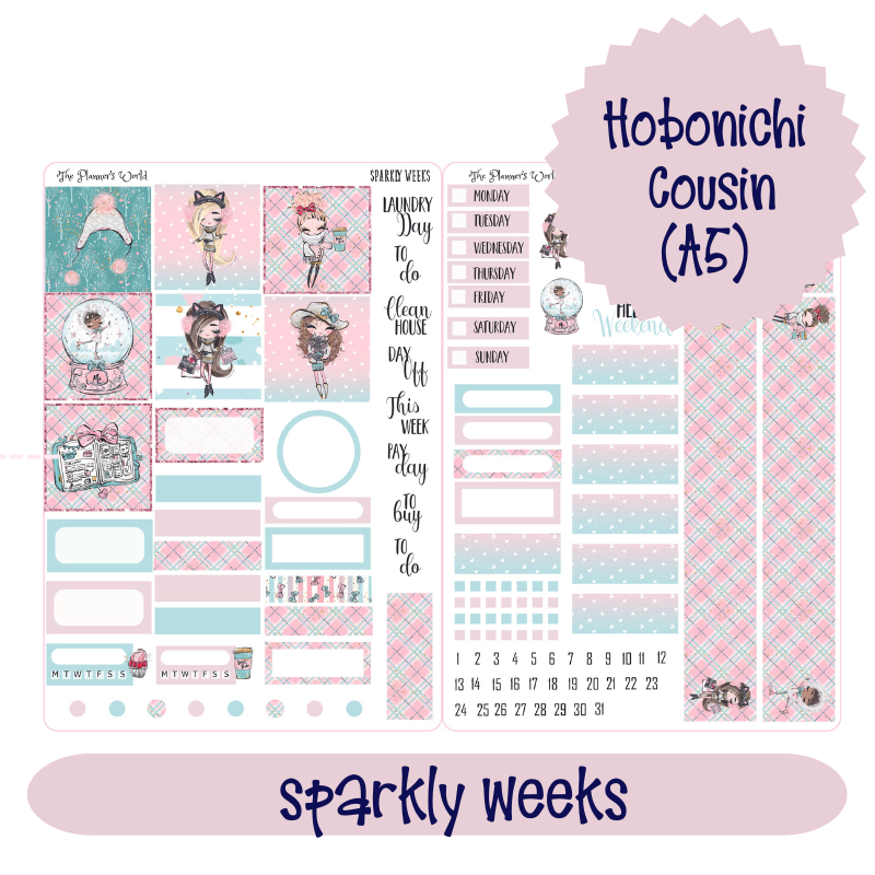 Magical Clean Hobo Cousin stickers, Spring Cleaning Planner Sticker Kit,  Weekly Hobonichi Stickers, Weekly Sticker kit, Magic Stickers