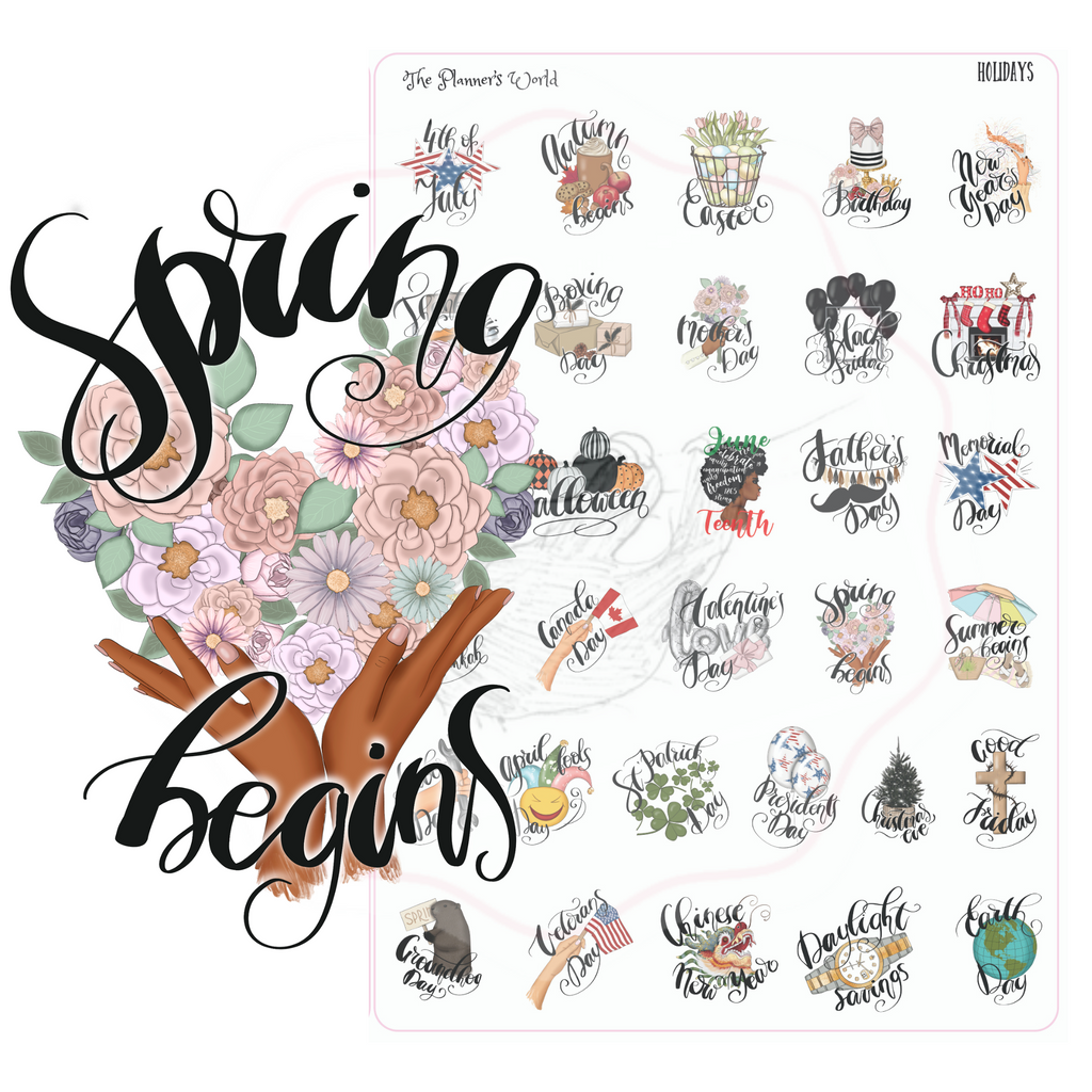 The Traveling Cowgirl: Planner/Calendar Holiday Stickers