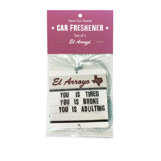 Download El Arroyo Car Air Freshener 2 Pack Adulting Shopthetreehouse