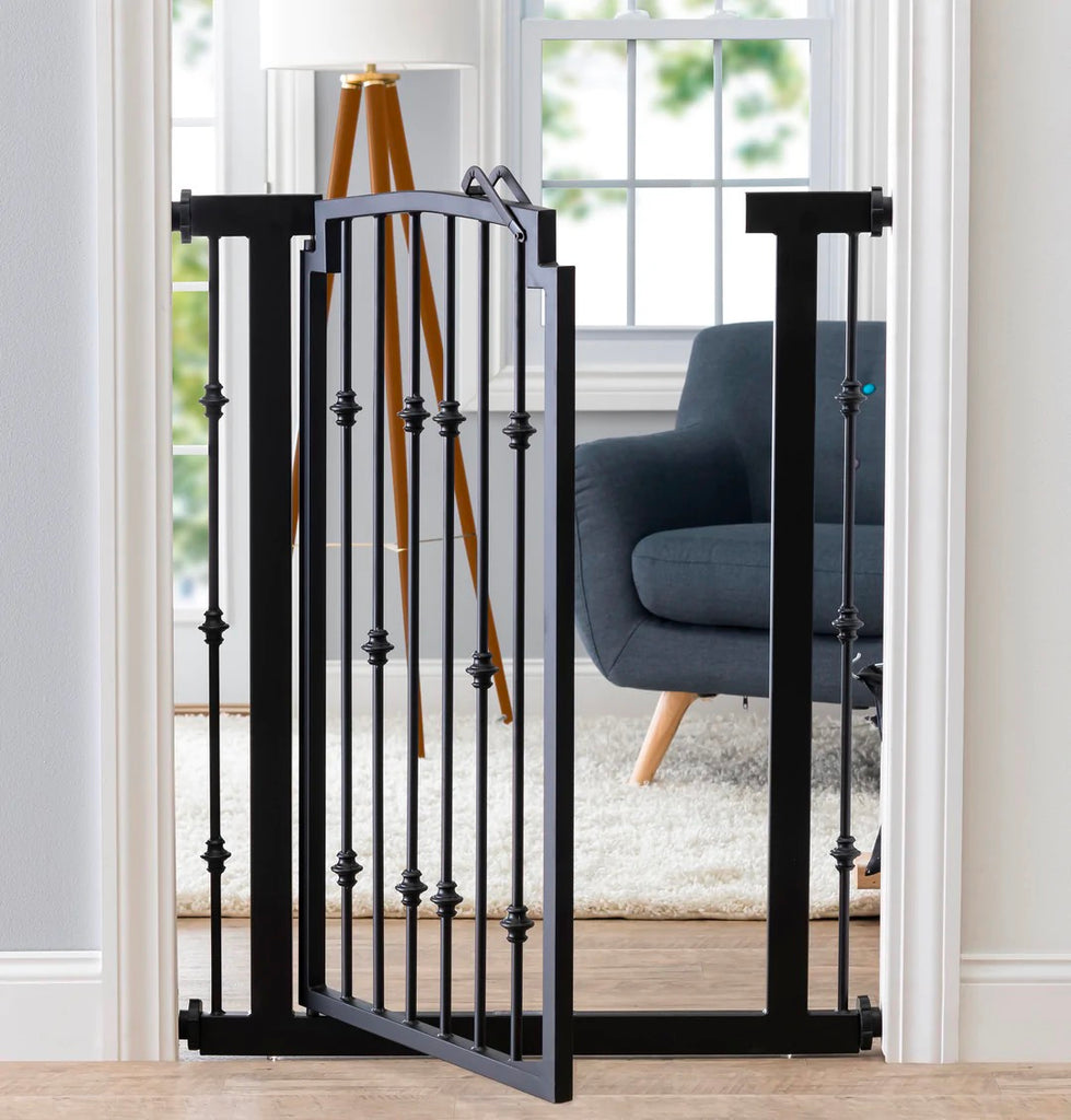 Extra Tall Pet Gate for Large Dogs. Heavy Duty Metal. Emperor Rings by NMN Designs