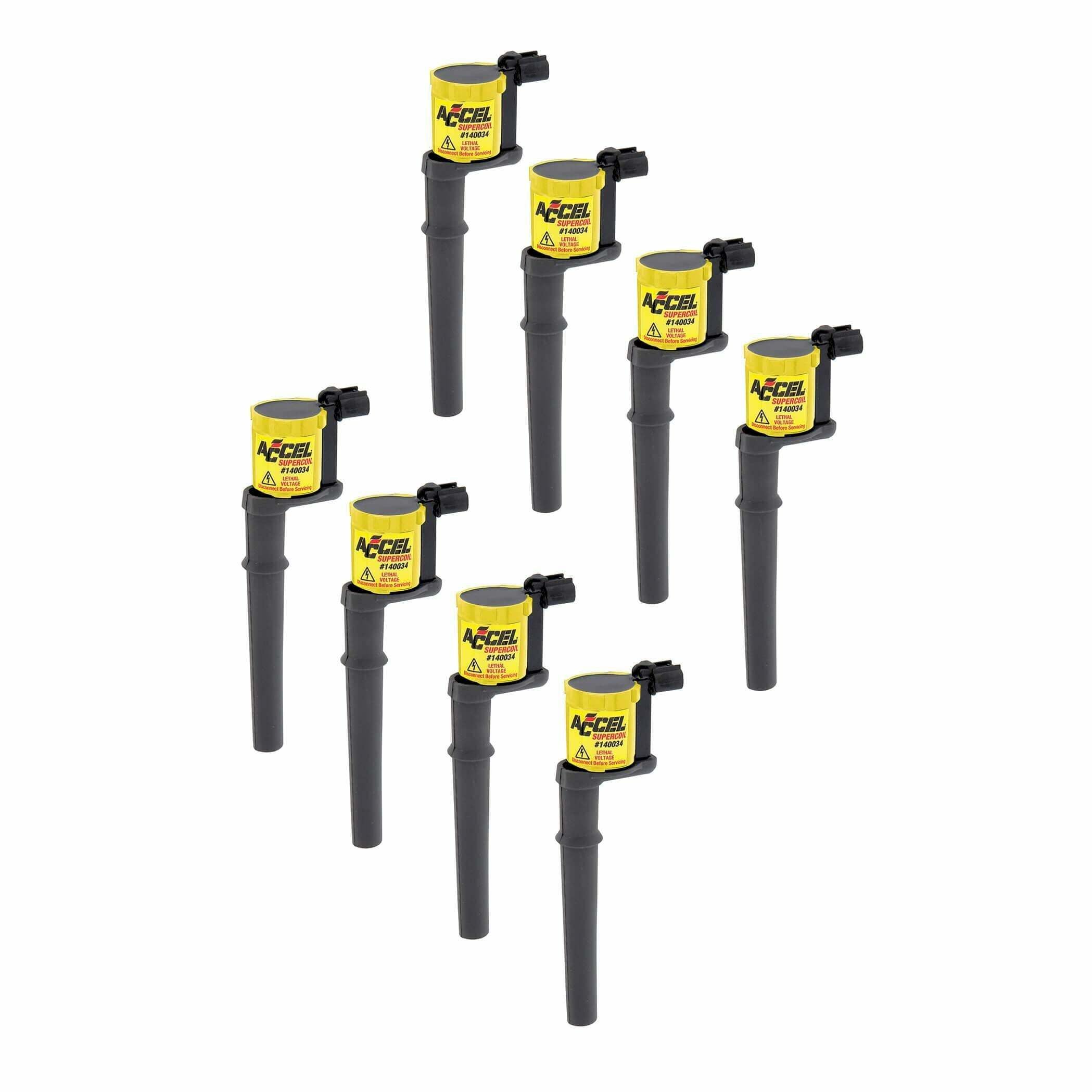 ACCEL Ignition Coil-SuperCoil-Ford 4valve modular engine 4.6/5.4L-8Pack-140034-8